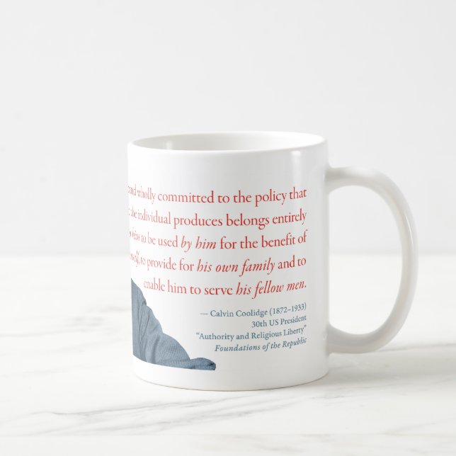 Taza #8 "propiedad personal " de Calvin Coolidge (Derecha)