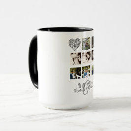 Taza 8 x COLLAGE DE FOTOS BODA personalizado de recién
