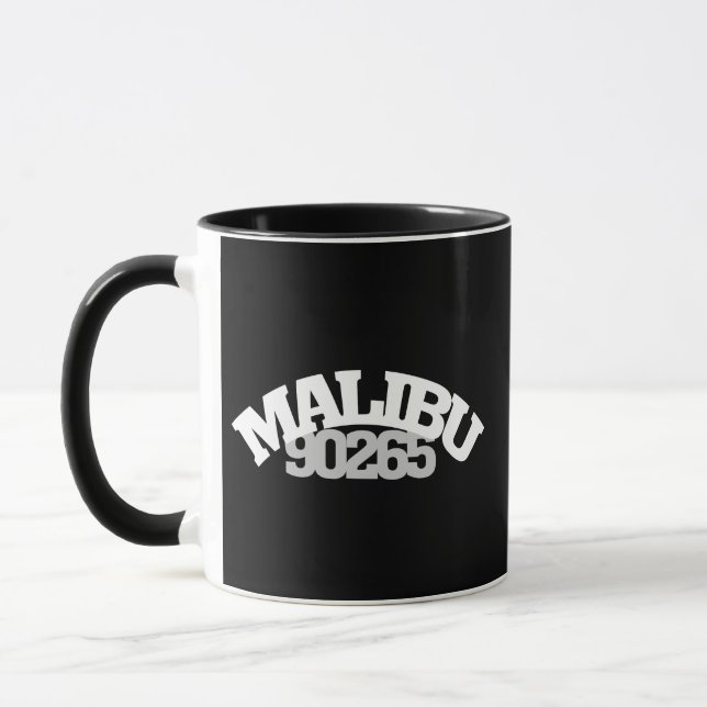 Taza 90265 Código postal de Malibu California Pacific C (Izquierda)