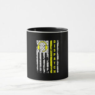 Taza 911 Operador De Envío Thin Gold Line Dispatcher