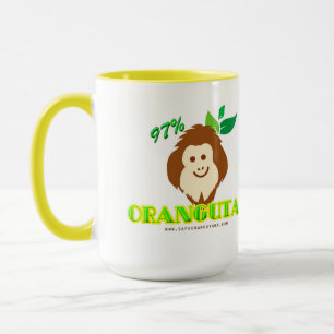 Taza 97% Orangutan Mug - ¡orgullosamente mostrar su AD
