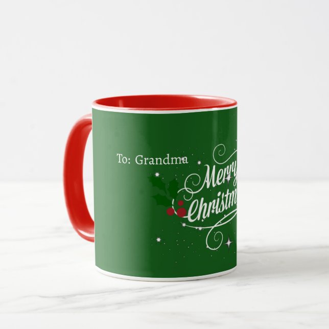 Taza A: Abuela, Feliz Navidad, (Anverso izquierdo)