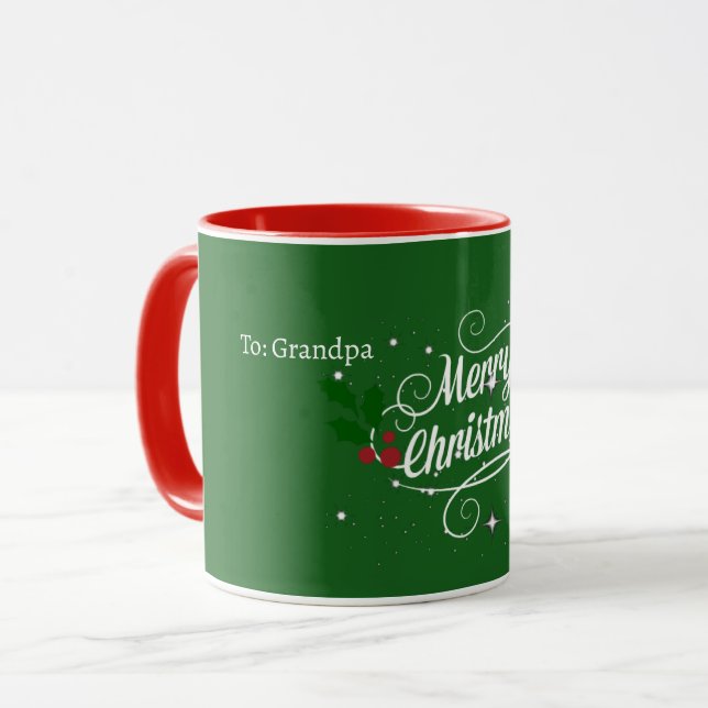 Taza A: Abuelo, Feliz Navidad, (Anverso izquierdo)
