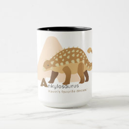 Taza A como Ankylosaurus Mug