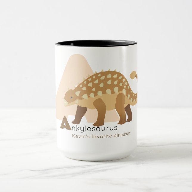 Taza A como Ankylosaurus Mug (Centro)