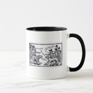 Taza A él Pudel, lo muerde Peper