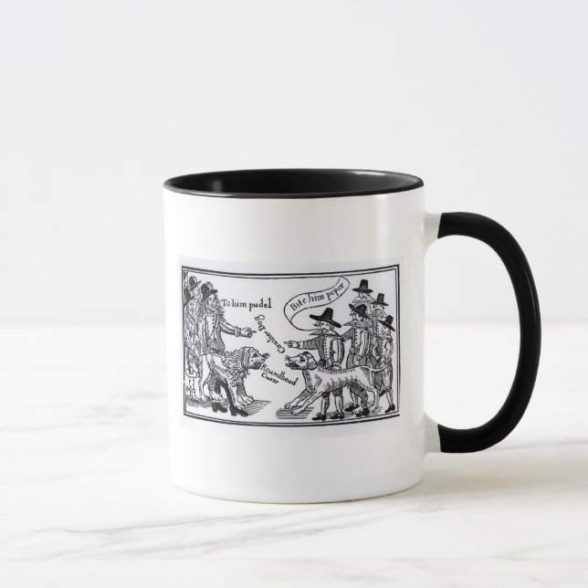 Taza A él Pudel, lo muerde Peper (Derecha)