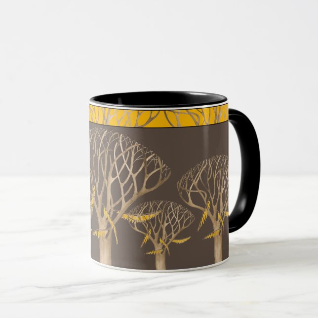 Taza A finales de otoño a 11 oz. Bloqueo combinado (B) (Anverso derecho)