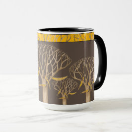 Taza A finales de otoño a 15 oz. Bloqueo combinado (B)