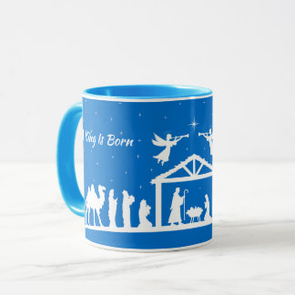Taza A King Is Born - Nativity Scene Mug 
