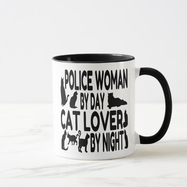 Taza A la policía le gustan los gatos (Derecha)