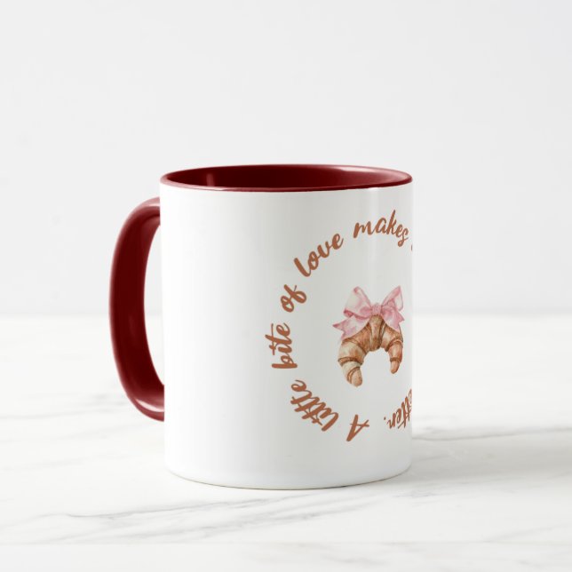 Taza A Little Bite of Love | Cute Girly Mug  (Anverso izquierdo)