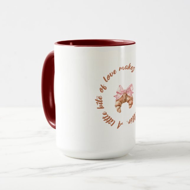 Taza A Little Bite of Love | Cute Girly Mug  (Anverso izquierdo)