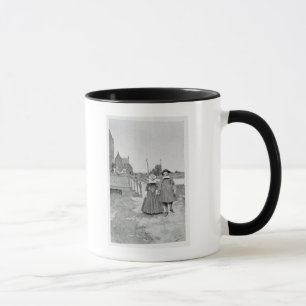 Taza A lo largo del canal en Manhattan vieja
