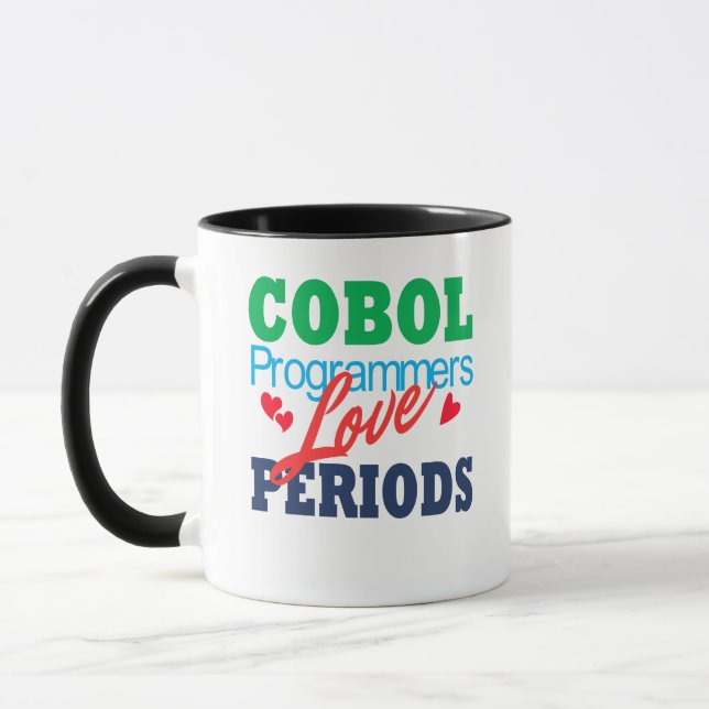 Taza A los programadores de Cobol les aman los puntos (Izquierda)