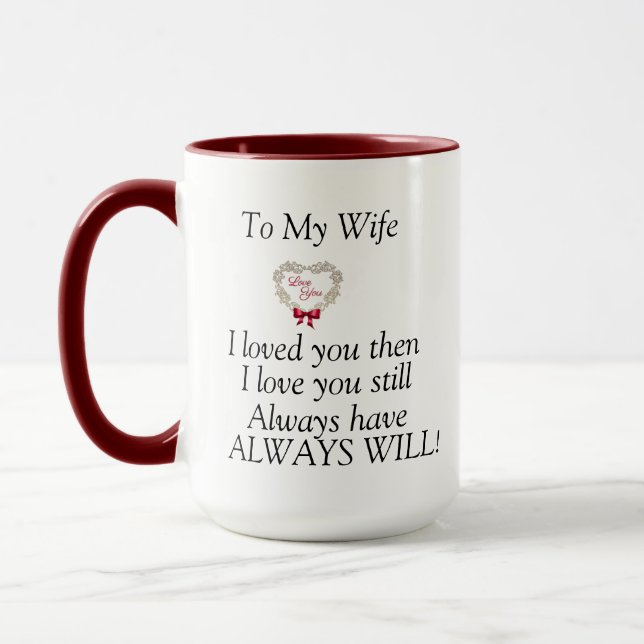 Taza A Mi Esposa - Regalo Para Esposa Mug (Izquierda)