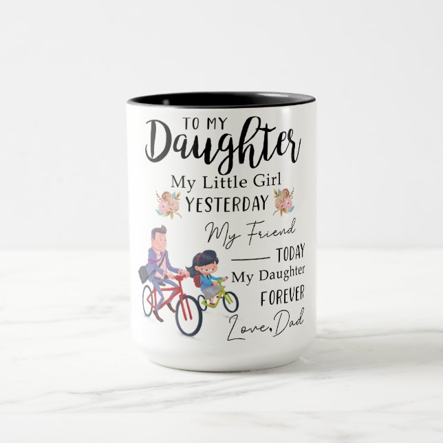 Taza A Mi Hija Coffe Mug, Mejor Regalo Para La Hija (Centro)