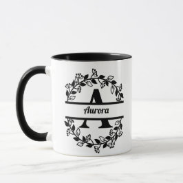 Taza A monogram Custon Name