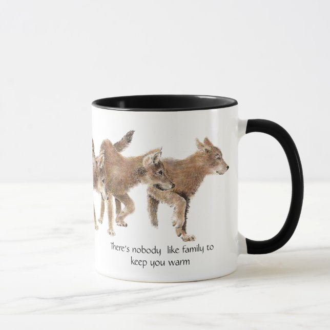 Taza A nadie le gusta la familia - Lobo cachorro (Derecha)