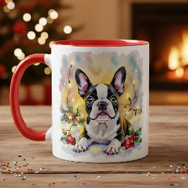 Taza A Sweet Boston Terrier Christmas