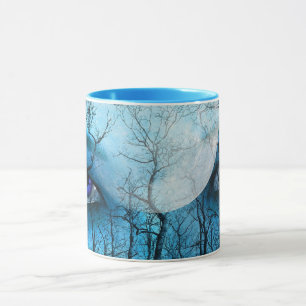 Taza "A través de las ramas: ojos azules"