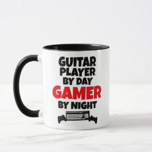 Taza A un guitarrista le encanta jugar videojuegos