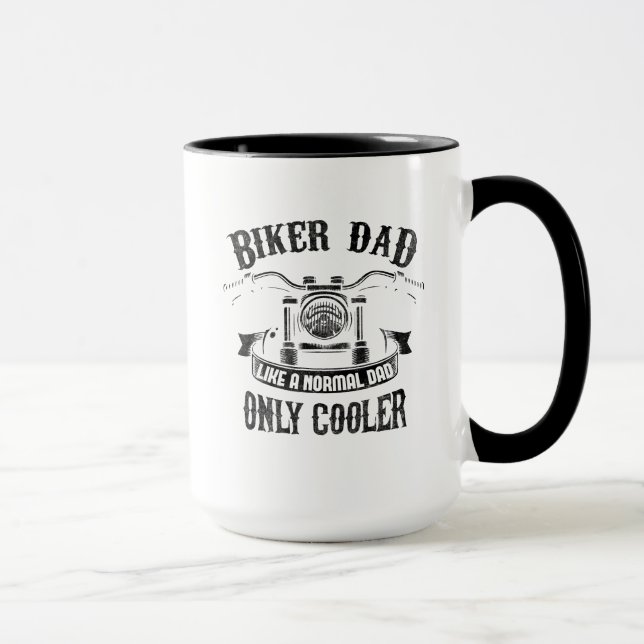 Taza A Un Padre Biker Le Gusta El Único Frío Normal De  (Derecha)