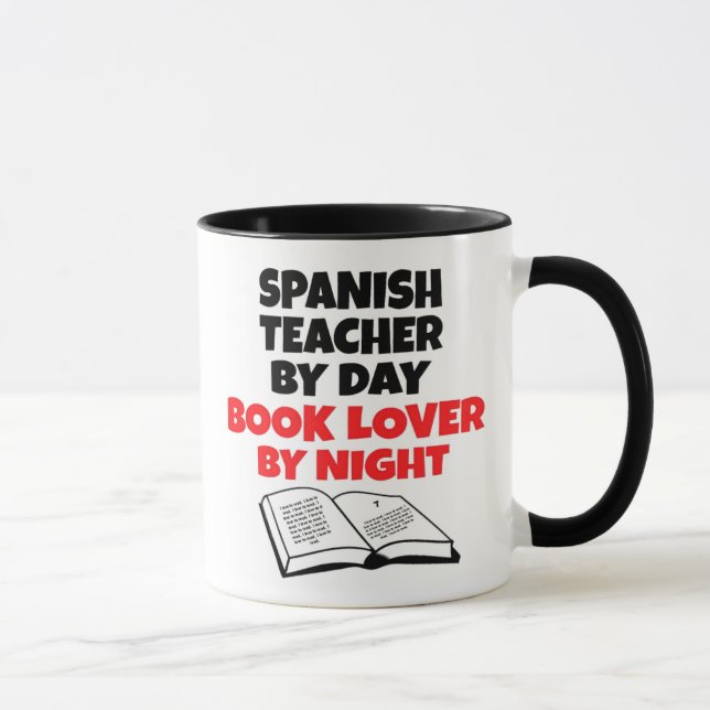 Taza A un profesor español le encanta leer (Derecha)
