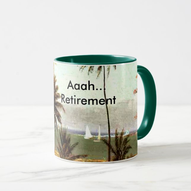 Taza Aaah... Jubilación, Escena de Florida, (Anverso derecho)
