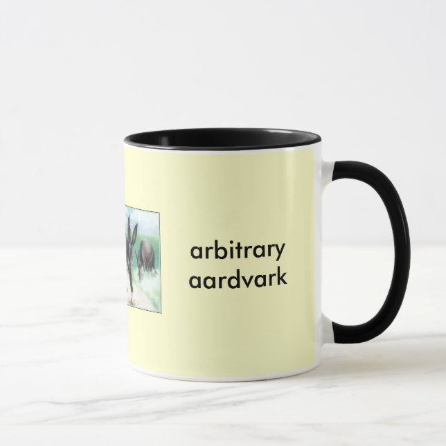 Taza aardvark arbitrario (Derecha)