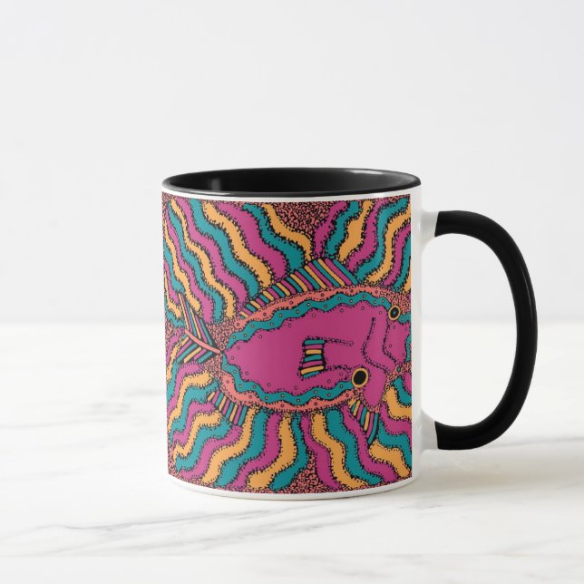 Taza Aarl - estación de primavera de los pescados (Derecha)