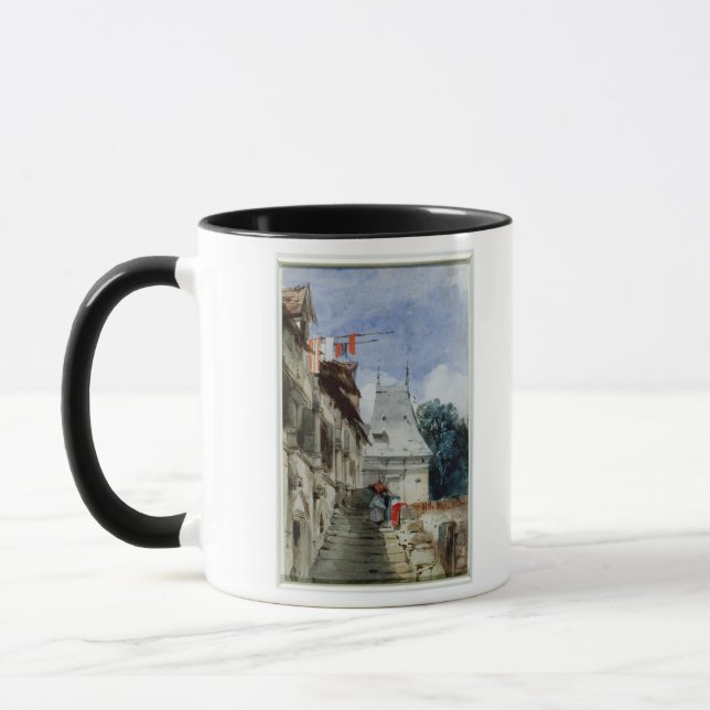 Taza Abadía St-Amand, Ruán (w/c, bodycolour y lápiz (Izquierda)