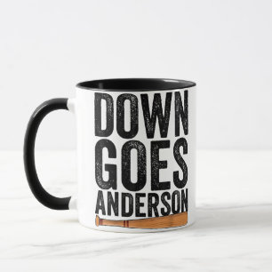 TAZA ABAJO VA ANDERSON REGALO DE BÉISBOL DIVERTIDO ANDE