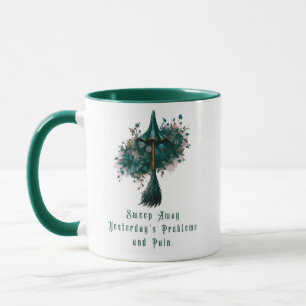 Taza Abandonar los problemas y dolor de ayer Halloween