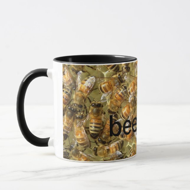 Taza abeja amable "la bondad importa" miel burbuja (Izquierda)