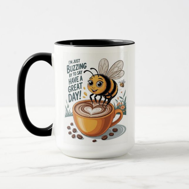 Taza Abeja con café (Izquierda)