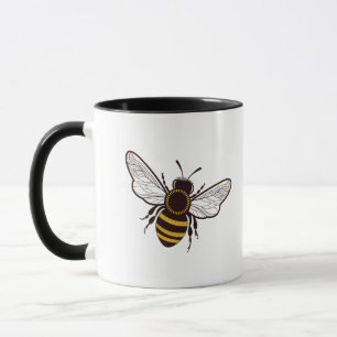Taza Abeja de dibujos animados volando
