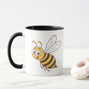 Taza Abeja dulce volando