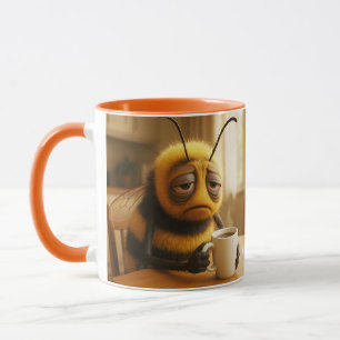 Taza Abeja Fantasía Muy Cansada Linda
