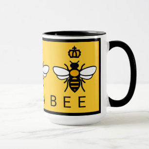 Taza Abeja reina con corona