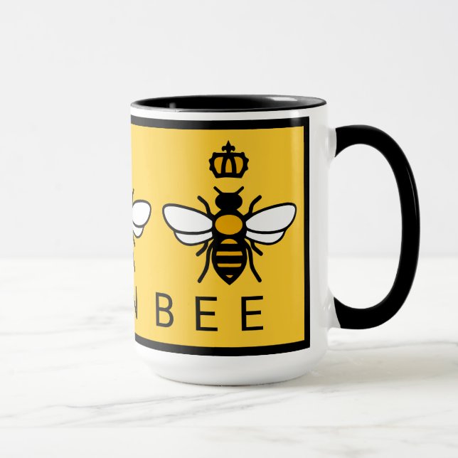 Taza Abeja reina con corona (Derecha)