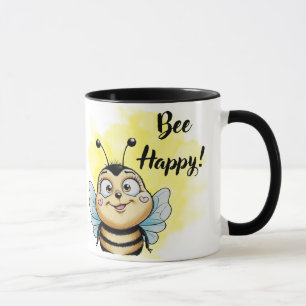 Taza Abeja sonriente: ¡Abeja feliz!