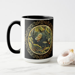 Taza Abeja y mariposa de cosecha moderna en la web de a