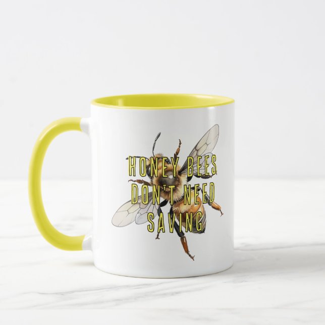Taza Abejas de miel no necesitan salvarse (Izquierda)