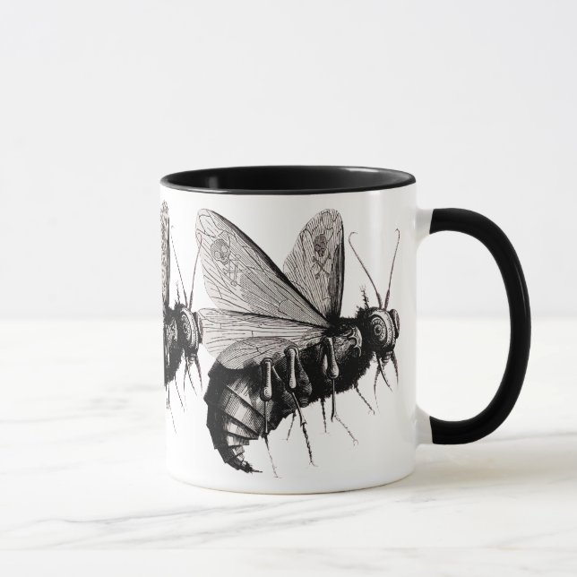 Taza Abejas góticas Alas crónicas (Derecha)