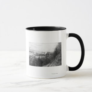 Taza Aberdeen, WA Town View Mill y Harbour Photograp