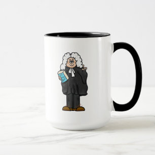 Taza Abogado británico con peluca