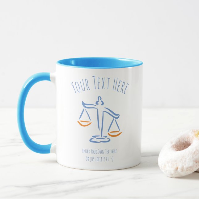 Taza Abogado | fiscal | Juez | Firma de leyes/oficina (Con donut)