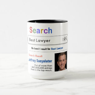 Taza Abogado Funny Personalizado Mejor Regalo de Búsqu