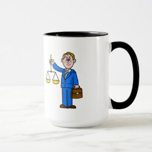 Taza Abogado masculino Nombre Mug